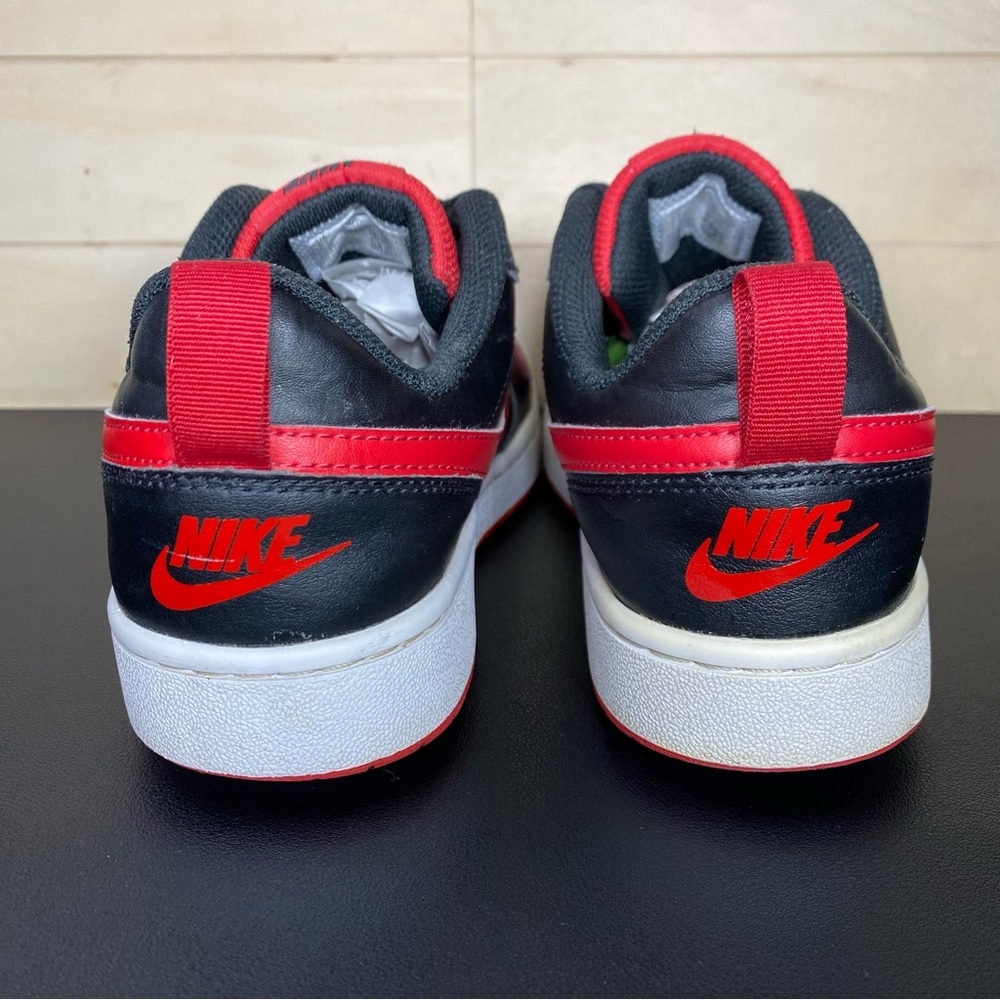 Nike Court Borough Red Black Unisex Kid's Youth Size 6Y Shoes Sneakers BQ5448007 - Picture 6 of 11